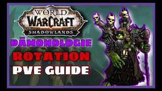 Dämonologie Hexer Shadowlands Rotation Guide Deutsch  Makro [upl. by Surovy]