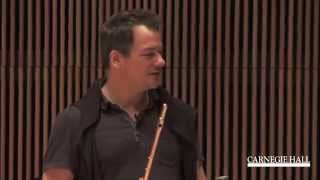 Carnegie Hall Flute Master Class with Emmanuel Pahud Lowell Liebermanns Sonata Op 23 [upl. by Elaynad]