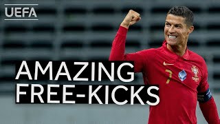 CRISTIANO RONALDO Best Freekicks [upl. by Lledyl]