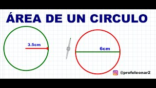 AREA DE UN CIRCULO [upl. by Enelam]