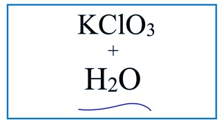 KClO3  H2O Potassium chlorate  Water [upl. by Blake]