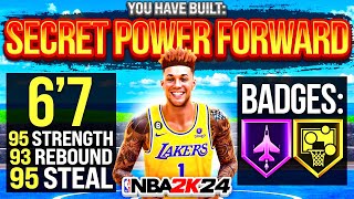 CAN THIS SECRET POWER FORWARD BUILD BREAK NBA 2K24 [upl. by Evie186]