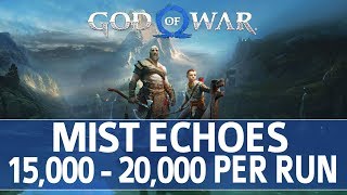 God of War  Niflheim Mist Echoes Farming Walkthrough 15000  20000 Mist Echoes per 10 Minutes [upl. by Analle]