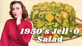 How To Make 1950s JellO Salad [upl. by Arahsit]