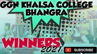 GGN Khalsa College Bhangra 2021  Zonal Winners Ludhiana [upl. by Castro207]