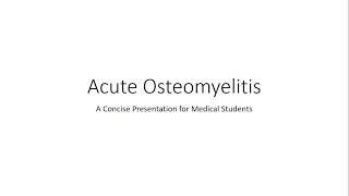 Osteomyelitis  Symptoms Causes and Treatment [upl. by Dadirac372]