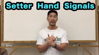 Front Row Setter Hand Signals PART 12  Volleyball Tutorial [upl. by Odrarebe]