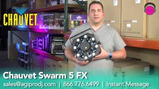 CHAUVET Swarm 5 FX 3in1 LED Moonflower RG Laser amp Strobe Light  agiprodj [upl. by Yrelav]