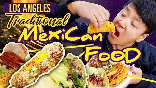 TRADITIONAL Mexican STREET FOOD Tour of Los Angeles [upl. by Nalyak]