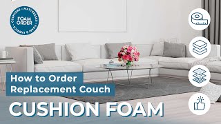 how to order replacement couch cushion foam [upl. by Tiraj]