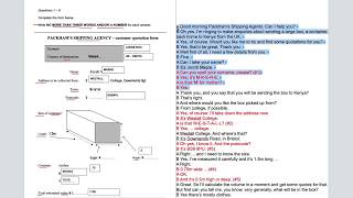 IELTS Listening Form Completion [upl. by Llennod]