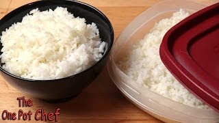 Quick Tips Freezing and Reheating Cooked Rice  One Pot Chef [upl. by Ribak]