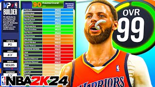 NBA 2K24 BEST Point Guard Build  Unstoppable DEMIGOD Build [upl. by Aneev12]