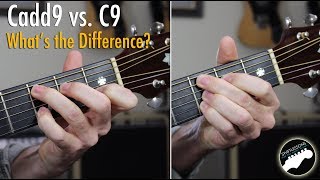 Cadd9 vs C9 Chords  Whats the Difference [upl. by Alisen]