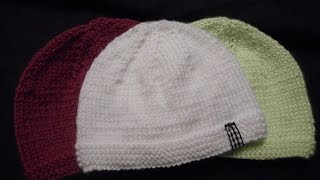 tuto tricot bonnet bébé [upl. by Aitercul]