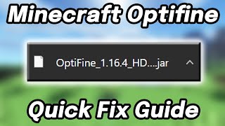 How to Fix Optifine Not Opening After Download For Minecraft All Versions [upl. by Zigmund]