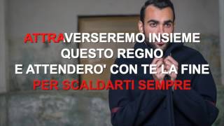 Marco Mengoni  Guerriero  Karaoke con testo [upl. by Sarchet]