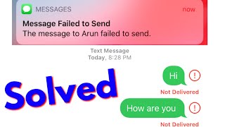 Fix Message Failed To Send iphone  Message Not Delivered Problem in iphone ios 14 [upl. by Lennod900]