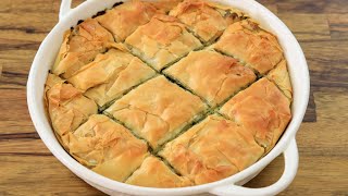 Greek Spinach Pie Recipe Spanakopita [upl. by Glaudia]