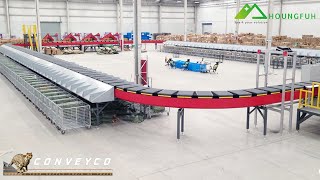 Cross Belt Sorter Conveyors [upl. by Idnarb]