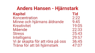 Anders Hansen  Hjärnstark i Helsingborg föreläsning med kapitelindelning [upl. by Mlohsihc]