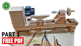 Wooden Lathe Making 1  DIY [upl. by Susann]