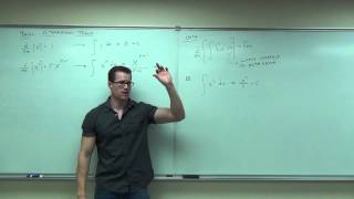 Calculus 1 Lecture 41 An Introduction to the Indefinite Integral [upl. by Tamah]