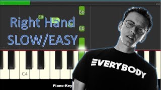 How to play 1 800 273 8255 by Logic on Piano  Right Hand Easy Tutorial [upl. by Sylvie]