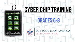 Scouts BSA Online Cyber Chip Training Grades 68 [upl. by Edaw]