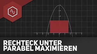 Extremwertaufgaben  Rechteck unter einer Parabel maximieren [upl. by Inanak]