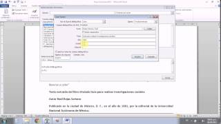 Registro de bibliografía en Formato APA en Word Libros Ver 6 [upl. by Adnohral673]