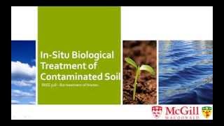 InSitu Biological Treatment of Contaminated Soil [upl. by Aisanat]