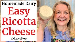 How to Make Homemade Ricotta Cheese  The Easy Way [upl. by Mirielle]