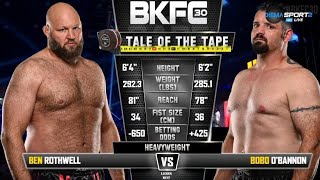 Ben Rothwell BKFC Debut Full Fight 19 seconds KO [upl. by Innej]