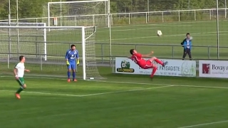 Defender scores stunning overhead kick … own goal – video [upl. by Marice517]