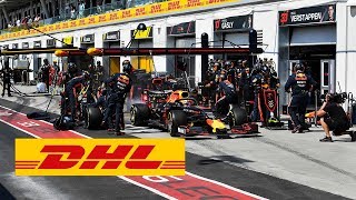 DHL Fastest Pit Stop Award New F1 Pit Stop World Record Red Bull RacingMax Verstappen [upl. by Nirej]