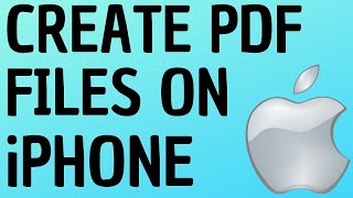 How to Create PDF Files on iPhone and iPad  Print to PDF [upl. by Harlow]