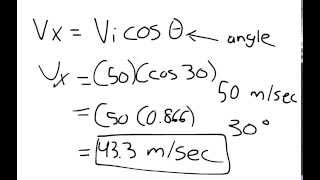 Finding the Horizontal Velocity of a Projectile [upl. by Anaujnas]