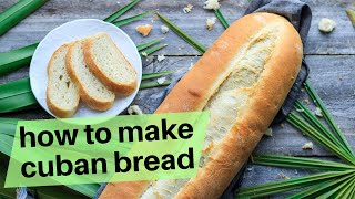 How to Make Cuban Bread for Cuban Sandwiches [upl. by Esorylime432]