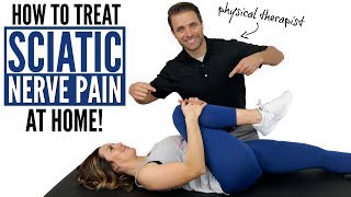 How To Treat Sciatic Nerve Pain At Home  Stenosis [upl. by Copeland880]