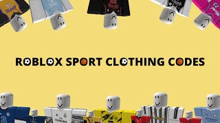 Roblox sport clothing codes  Basketball and football [upl. by Karmen689]