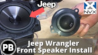 2007  2018 Jeep Wrangler JKU Front Speaker Install [upl. by Erickson]