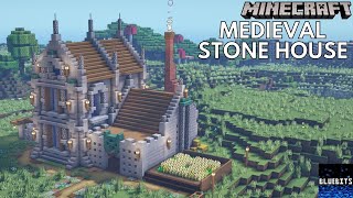 Minecraft Tutorial  How to Build a Medieval Stone House 2 [upl. by Medeah]