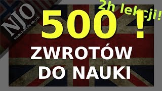 Zwroty po angielsku  Język angielski darmowy kurs  500 zwrotów [upl. by Artek370]