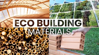 10 EcoFriendly Building Materials  Sustainable Design [upl. by Ansaev]