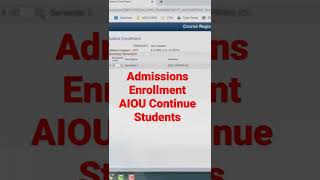 Enrollment Admissions AIOU 2022 [upl. by Retnuh637]