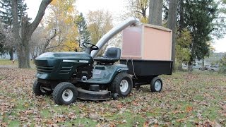 Home Made Lawn Mower Leaf Collector [upl. by Oidualc]