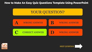 How to Make An Easy Quiz Questions Template Using PowerPoint [upl. by Corrine]