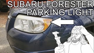 Subaru Forester Parking Light Replacement [upl. by Nahama]