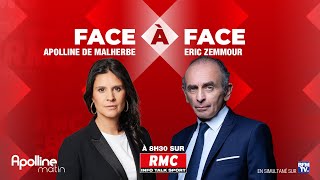 Linterview politique intégrale dEric Zemmour sur RMC [upl. by Rabma]